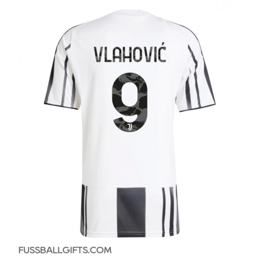 Juventus Dusan Vlahovic #9 Fußballbekleidung Heimtrikot 2025-26 Kurzarm